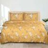 Ochre Flower Duvet Cover Set -Bed Linings Sale 11