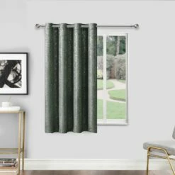 Sparkle Glitter Blackout Eyelet Curtains Dark Grey -Bed Linings Sale 1 03651df9 498e 47c5 9837 7ac28f07296b
