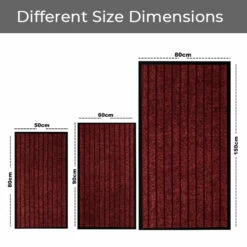 Rubber Backed Mats For Floors PVC Dirt Trapper Entrance Rubber Mat Burgundy -Bed Linings Sale 1 6b854f18 6410 40d3 b5e8 f6e7b115bb00