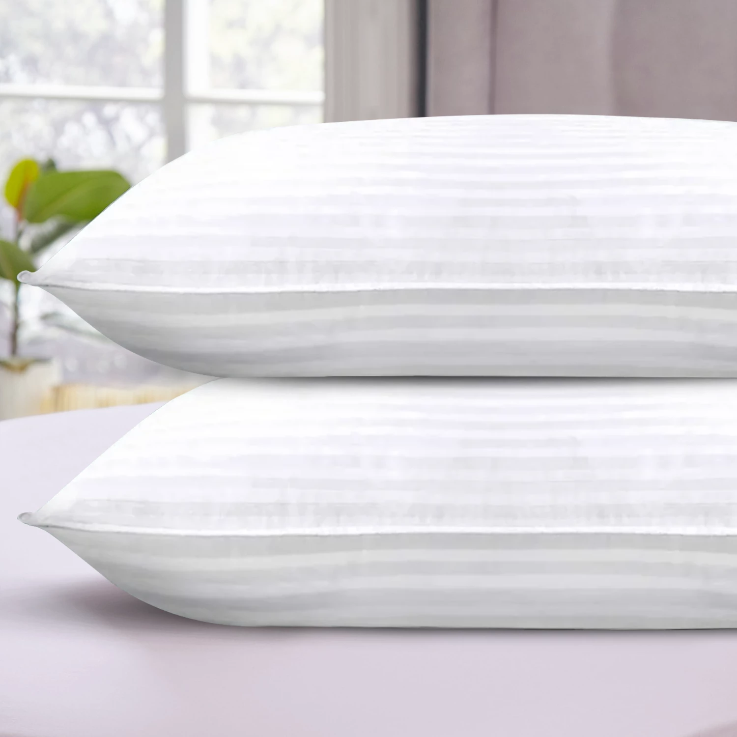 Stripe Long Pillow Pair For Bed 3 Stripe Long Pillow Pair For Bed