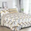 Ochre Stripe Reversible Duvet Cover Set -Bed Linings Sale 2 6