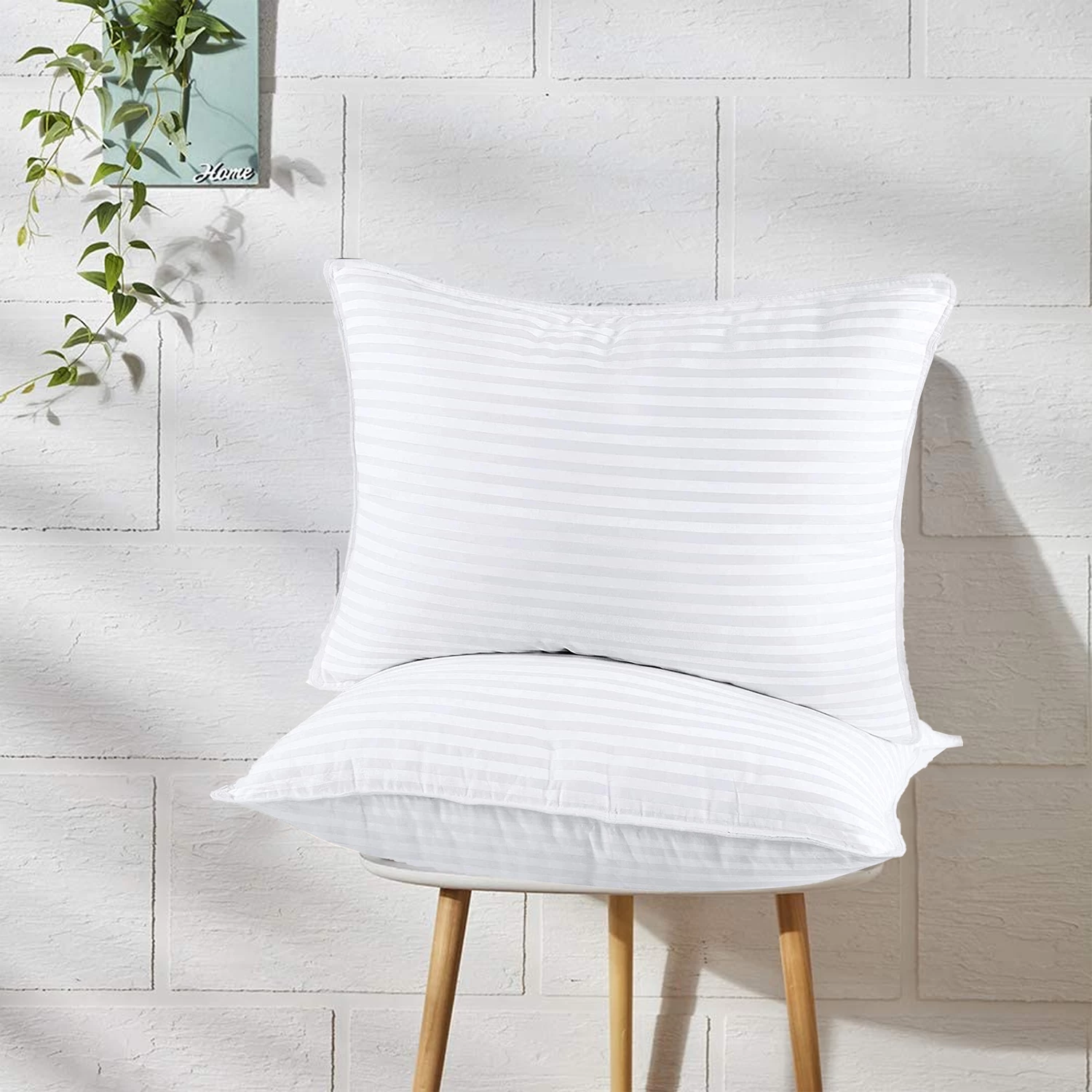 Stripe Long Pillow Pair For Bed 7 Stripe Long Pillow Pair For Bed - Image 5