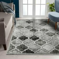 Moroccan Rug Trellis Pattern Scandi Long Hallway Runner Ace