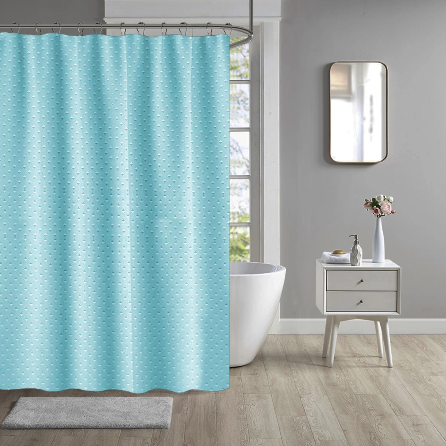 Bathroom Curtains Waterproof Shower Curtain Aqua 3 Bathroom Curtains Waterproof Shower Curtain Aqua