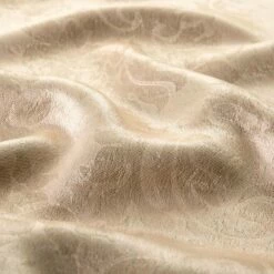 Beige Eyelet Curtains For Living Room Blackout Embossed -Bed Linings Sale Beige 07