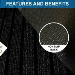 Black Doormat Non Slip PVC Rubber Mat -Bed Linings Sale BlacK 5 309509a6 0dad 4b41 9427 89398a70c7ea