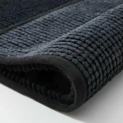 Chenille Bath Mat Black -Bed Linings Sale Black 07 f75c9322 3251 475c a642 d1216e0af66c