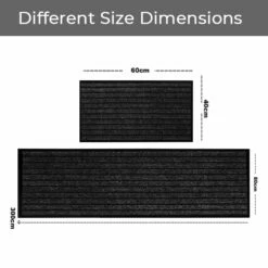 Black Doormat Non Slip PVC Rubber Mat -Bed Linings Sale Black 1 1e718922 f5a6 4ab2 88fe cac06ff6af42