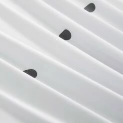 Polka Dot Duvet Cover Reversible Bedding Set White & Grey -Bed Linings Sale BlackSpots 06