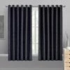 Black Eyelet Curtains Embossed Style Black Window Drape -Bed Linings Sale BlackoutEmbossedBlack 2 dde8a9ce dc26 4a4e 9e27 f7ca335feecb