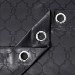 Thermal Curtains For Winter & Summer Ring Top Door Curtain Black 9 Thermal Curtains For Winter & Summer Ring Top Door Curtain Black -Bed Linings Sale BlackoutEmbossedBlack 5 ff00633f c7d7 4e20 9b02 9fddde5df25a