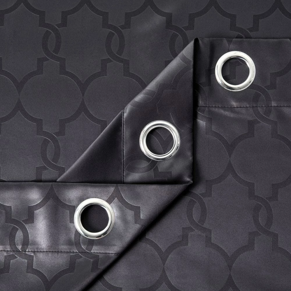 Thermal Curtains For Winter & Summer Ring Top Door Curtain Black 5 Thermal Curtains For Winter & Summer Ring Top Door Curtain Black - Image 3