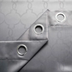 Thermal Eyelet Curtains Dark Grey Embossed Blackout Window Drape -Bed Linings Sale BlackoutEmbossedGrey 7 3aaf780c d03a 4511 aec3 b44163435dff