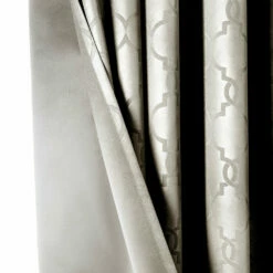 Silver Eyelet Curtains Window Embossed -Bed Linings Sale BlackoutEmbossedSilver 5 95023c53 be37 4c0f 9fc9 90c4eb1b1334