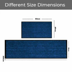Non Slip Blue Doormat Rubber Backed PVC Mat -Bed Linings Sale Blue 1 18e7fb47 bfe5 49eb ac3e 9321a908ac48
