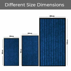 Non Slip Blue Doormat Rubber Backed PVC Mat -Bed Linings Sale Blue 2 120b5476 bef5 4454 8cb5 fa2a763bbfd2