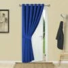 Blue Curtains Ready Made Single Panel Door Curtain -Bed Linings Sale Blue 64f9a4fd 6f9b 48e9 b2d8 a295e89aa078