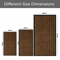 Heavy Duty Rubber Mat Dirt Trapper Entrance Anti Slip Door Mat Brown -Bed Linings Sale Brown 1 2979290b cea6 4185 846d 82cd3034bd67