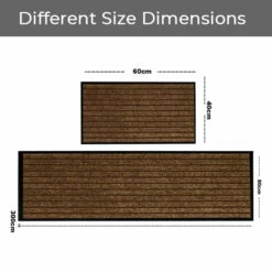 Heavy Duty Rubber Mat Dirt Trapper Entrance Anti Slip Door Mat Brown -Bed Linings Sale Brown 2 d93c3d21 66f2 407c 9a4a 217ed5cd9827