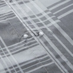 Double Bedding Check Printed Duvet Cover Set Grey -Bed Linings Sale CheckGrey 07