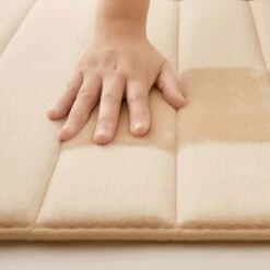 Cream Memory Foam Bathroom Mat 8 Cream Memory Foam Bathroom Mat -Bed Linings Sale Cream 05