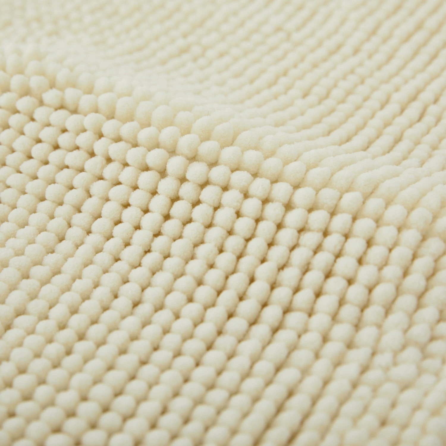 Chenille Bath Mat Cream 5 Chenille Bath Mat Cream - Image 3