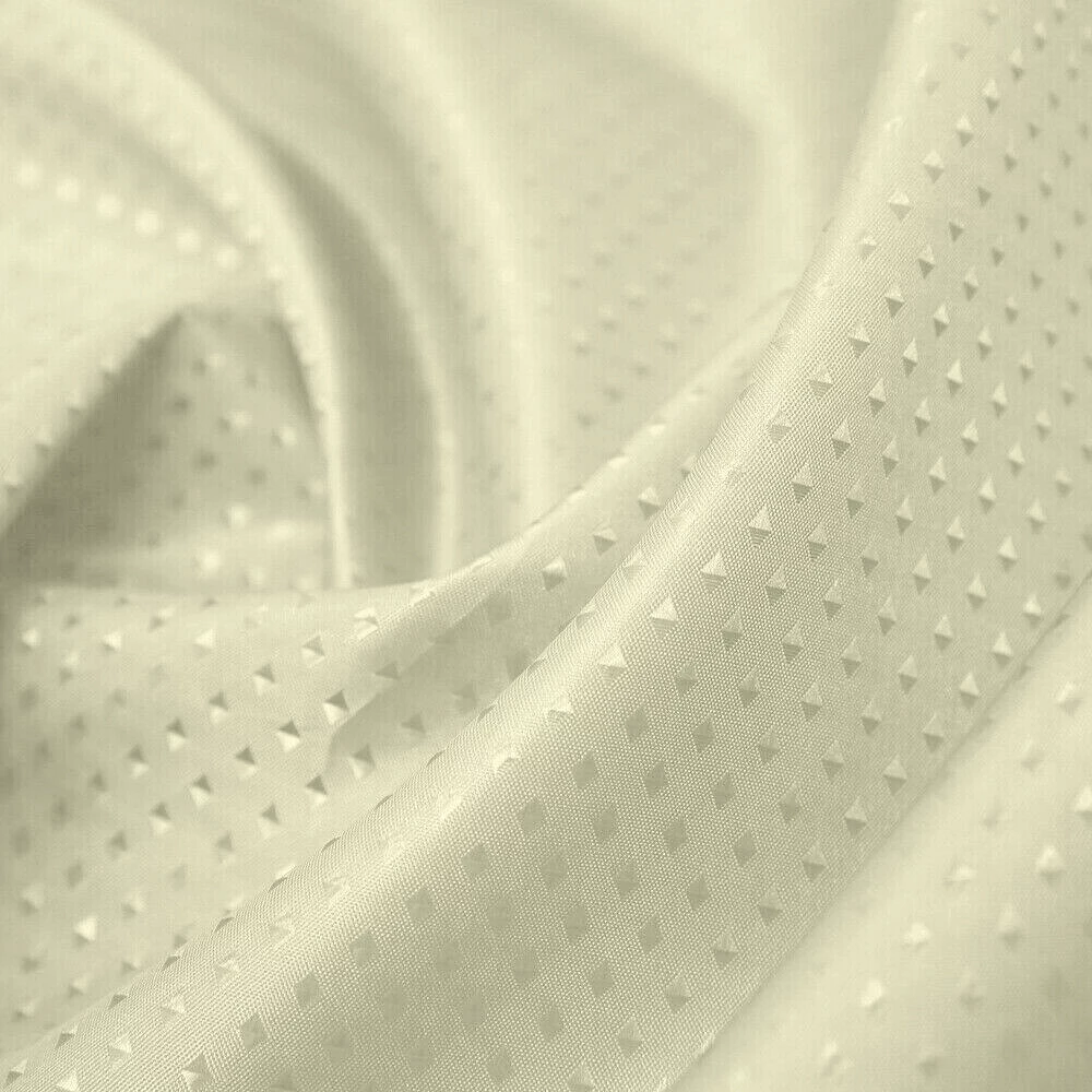 Cream Shower Curtain Waterproof Readymade Eyelet Diamond 4 Cream Shower Curtain Waterproof Readymade Eyelet Diamond - Image 2