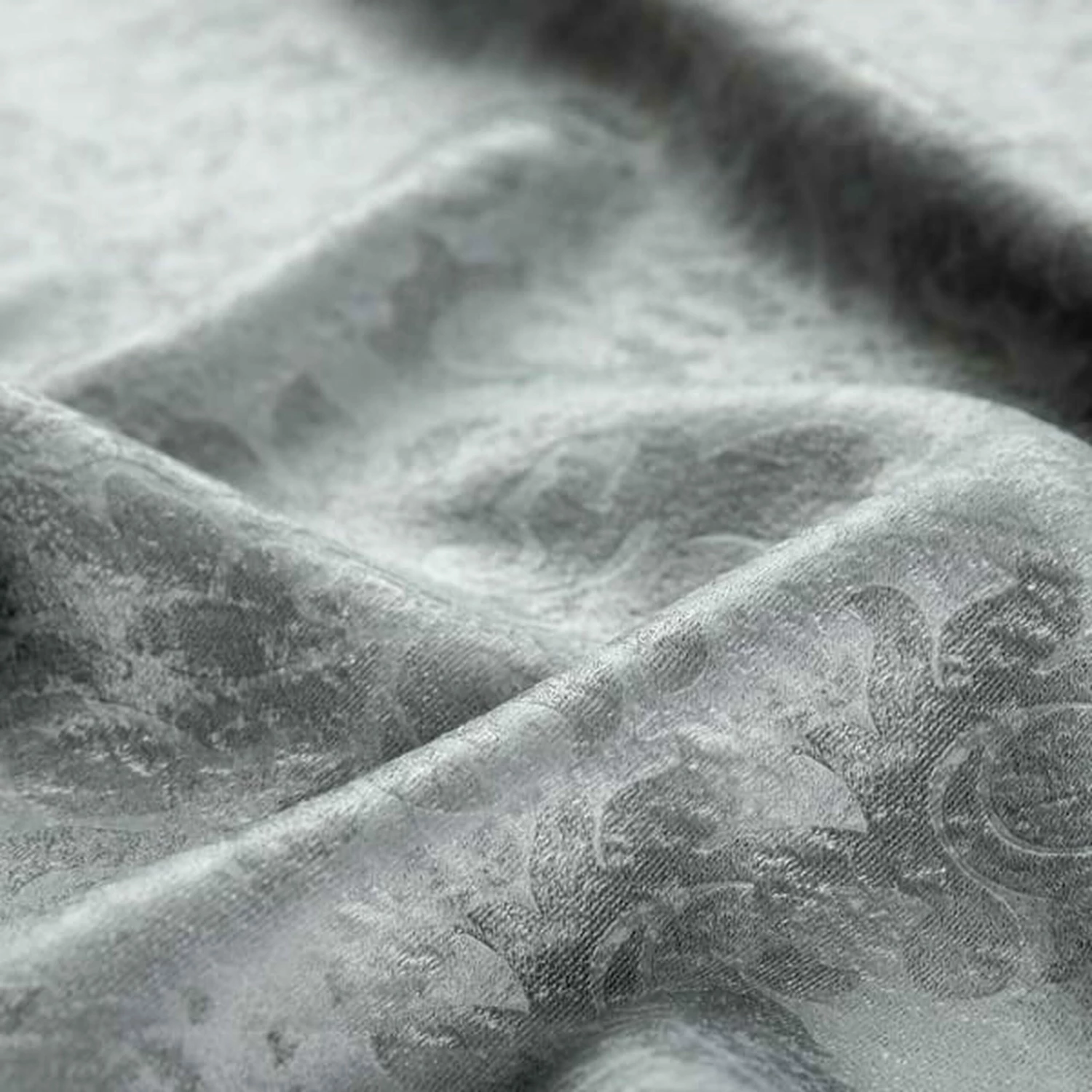 Charcoal Blackout Window Curtain Eyelet Embossed 5 Charcoal Blackout Window Curtain Eyelet Embossed - Image 3