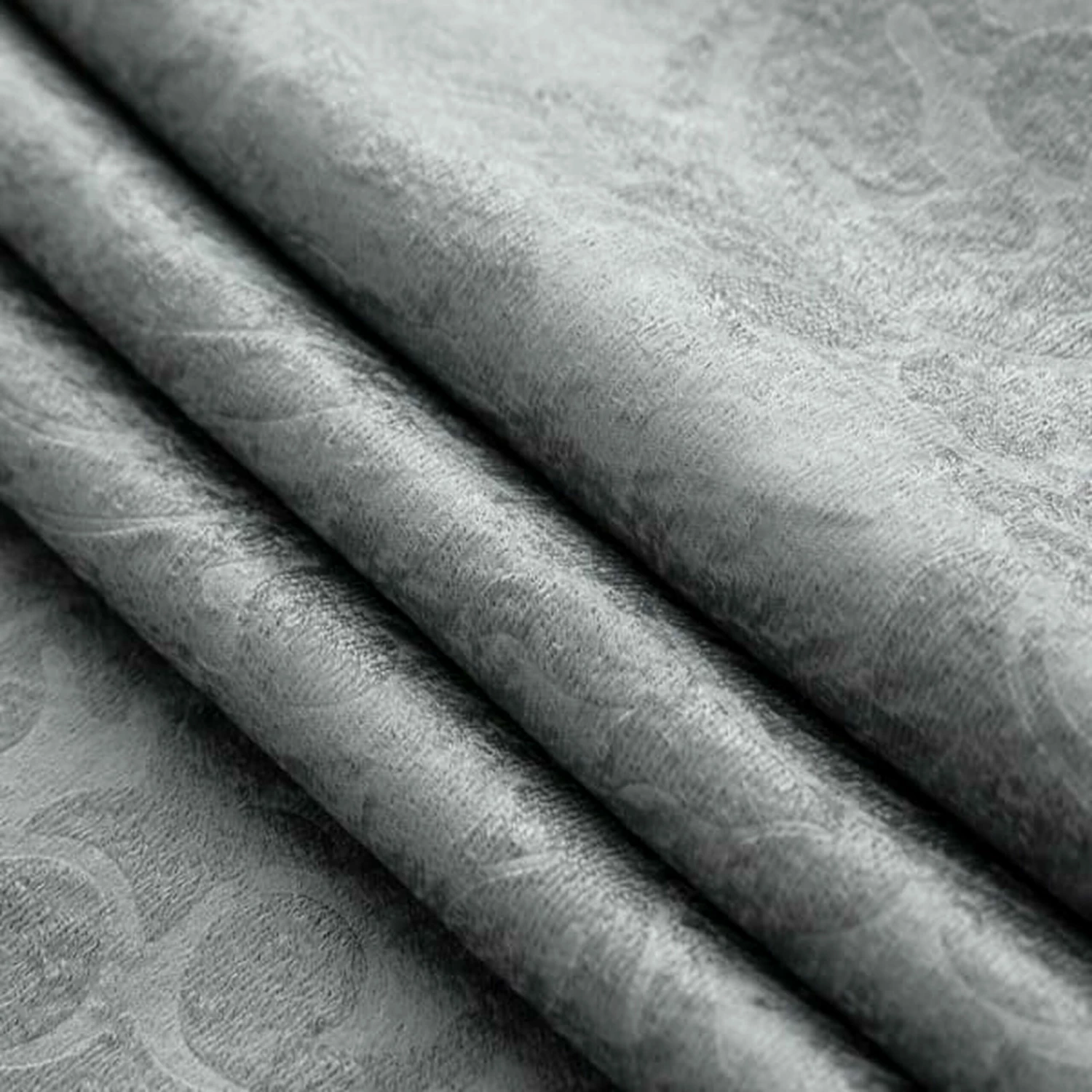 Charcoal Blackout Window Curtain Eyelet Embossed 6 Charcoal Blackout Window Curtain Eyelet Embossed - Image 4