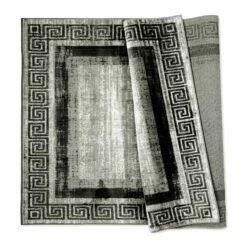 Hallway Runner Greek Key Rug Modern Eternity -Bed Linings Sale EternitySiennaRug 04
