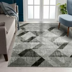 Geometric Rug Scandi Carpet Runners For Halls