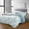 Green Floral Duvet Covers Floral Bedding Set Single, Double, King & Super King 1 Green Floral Duvet Covers Floral Bedding Set Single, Double, King & Super King -Bed Linings Sale GreenFlower 01b