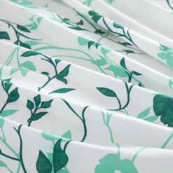 Green Floral Duvet Covers Floral Bedding Set Single, Double, King & Super King -Bed Linings Sale GreenFlower 05