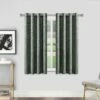 Sparkle Blackout Dark Grey Eyelet Window Curtains -Bed Linings Sale Green 982f4df7 085f 4ff2 9815 a85bbf1ca231