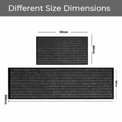 Rubber Mat PVC Dirt Trapper Entrance Non Slip Grey Door Mat -Bed Linings Sale Grey 1 416dbfab 18bd 4a3b acac 01d00722d910