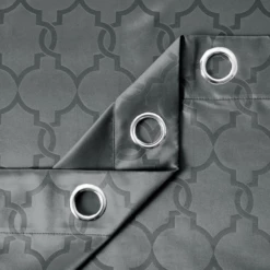 Dark Grey Blackout Curtains Embossed Ready Made 14 Dark Grey Blackout Curtains Embossed Ready Made -Bed Linings Sale Grey 3 75493f5c 287f 44ef b86f 0d64aefaec5d