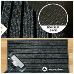 Rubber Mat PVC Dirt Trapper Entrance Non Slip Grey Door Mat -Bed Linings Sale Grey 4 8ab329ca b3af 4663 aa72 33e663b28e2e