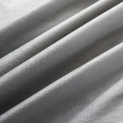 Crushed Velvet Duvet Cover Quilt Light Grey Bedding Sets -Bed Linings Sale Grey Makhmal Duvet 7