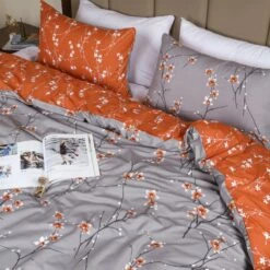 Reversible Floral Duvet Cover Set 17 Reversible Floral Duvet Cover Set -Bed Linings Sale GreyOchreBranches 10