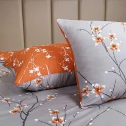 Reversible Floral Duvet Cover Set 21 Reversible Floral Duvet Cover Set -Bed Linings Sale GreyOchreBranches 6