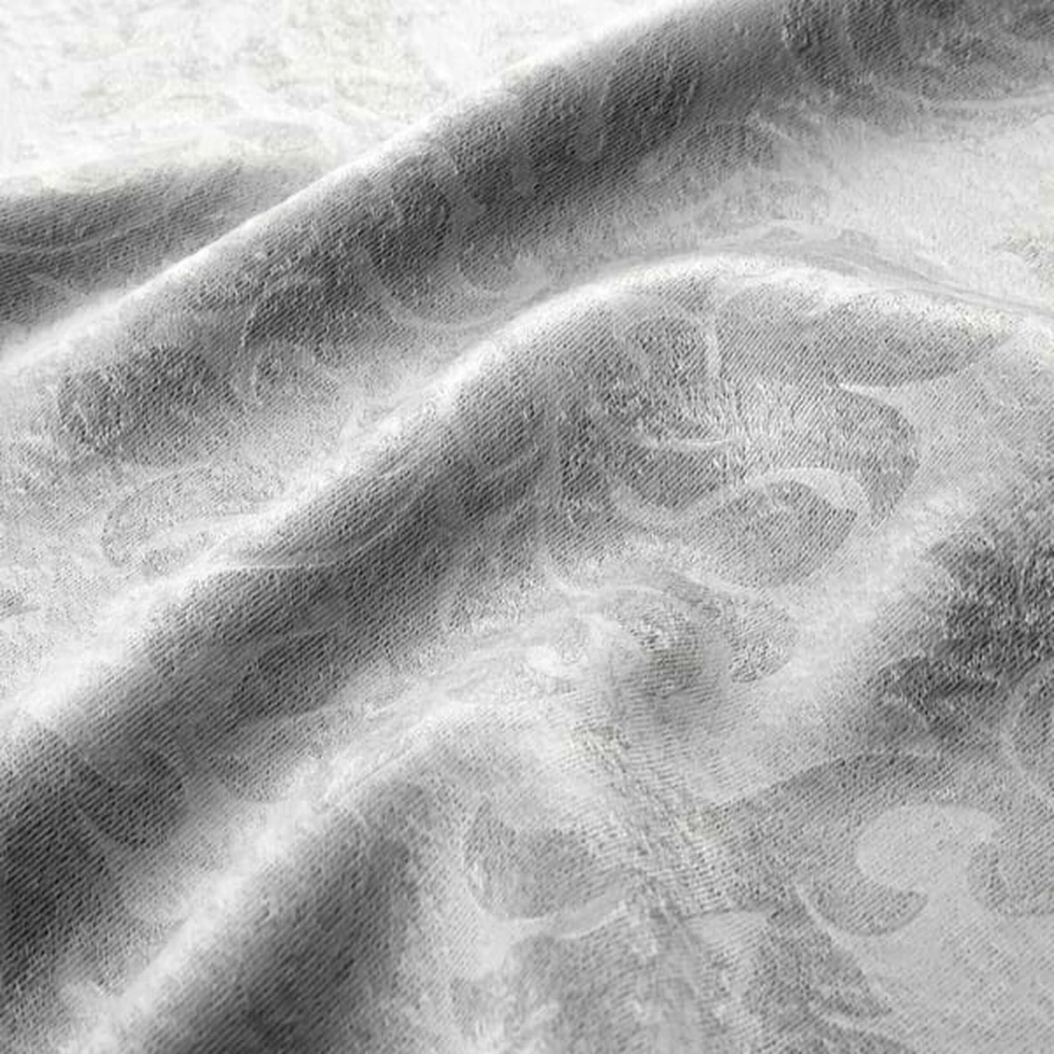 Silver Blackout Window Curtain Eyelet Embossed 6 Silver Blackout Window Curtain Eyelet Embossed - Image 4