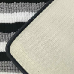 Chenille Stripe Bath Mat Non Slip Memory Foam Water Absorbent Mat 8 Chenille Stripe Bath Mat Non Slip Memory Foam Water Absorbent Mat -Bed Linings Sale Monochrome 2 8976f81d b8d8 40e7 87f3 3f21a90a5c21