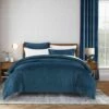 Blue Bedding Crushed Velvet Duvet Cover Set 1 Blue Bedding Crushed Velvet Duvet Cover Set -Bed Linings Sale Navy Blue Makhmal Duvet 1