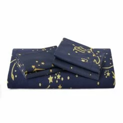 Reversible Duvet Cover Constellation Star Bedding Set Navy 19 Reversible Duvet Cover Constellation Star Bedding Set Navy -Bed Linings Sale NavyStars 09