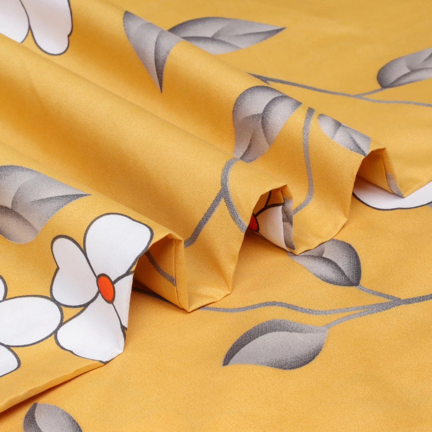 Ochre Flower Duvet Cover Set 12 Ochre Flower Duvet Cover Set - Image 10