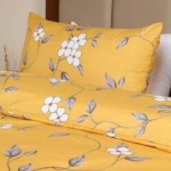 Ochre Flower Duvet Cover Set 16 Ochre Flower Duvet Cover Set -Bed Linings Sale OchreFlowers 7