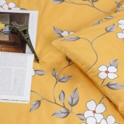 Ochre Flower Duvet Cover Set 25 Ochre Flower Duvet Cover Set -Bed Linings Sale OchreFlowers 8