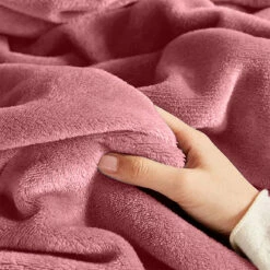 Fluffy Fleece Blanket Single, Double, King & Super King -Bed Linings Sale Pink 2 e2227b4b 79b5 465f b882 a4556cf6d928