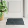 Non Slip Bath Mat Memory Foam Bathroom Door Mat Dark Grey 2 Non Slip Bath Mat Memory Foam Bathroom Door Mat Dark Grey -Bed Linings Sale PlainDarkGrey 1