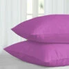 Purple Pillow Cases Plain Cover Pair 2 Purple Pillow Cases Plain Cover Pair -Bed Linings Sale PlainPillowPurple 04